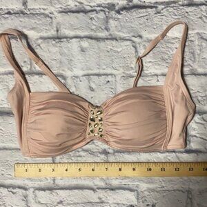 Jantzen rhinestone bikini top built in cup…
